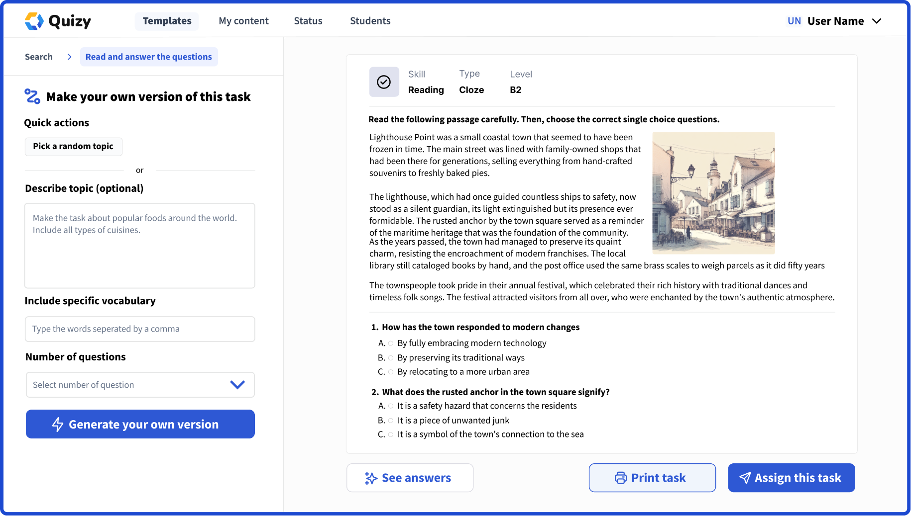 quizy_banner example